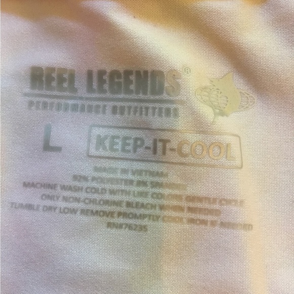 Reel Legends Women's Keep-It-Cool Short Sleeve Performance Top Sz L Wicking NWOT - Picture 3 of 5